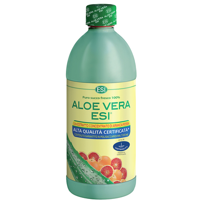 Aloe vera puro succo fresco 100% con estratto di arancia rossa ESI