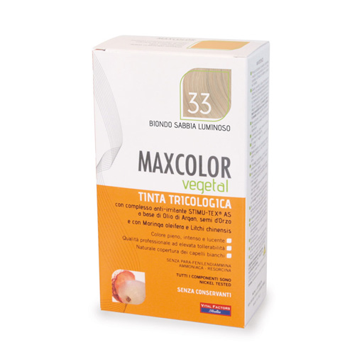 Tinta tricologia Maxcolor vegetale 33