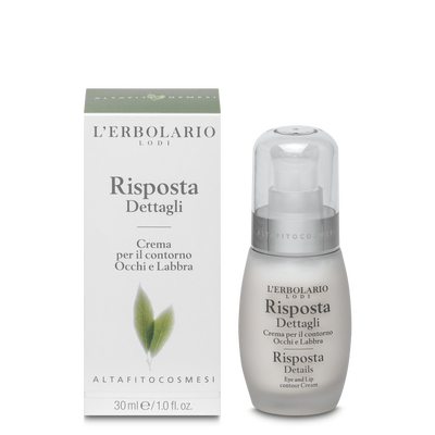 Risposta dettagli, crema contorno occhi e labbra 30ml fresca emulsione non grassa che, usata costantemente, svolge una mirata azione antirughe