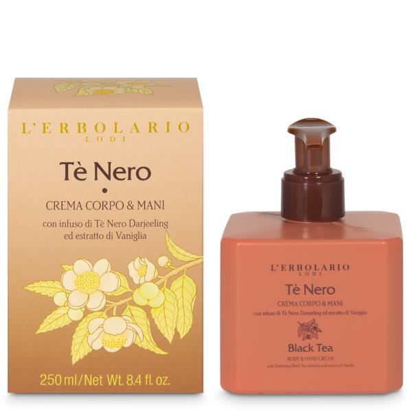 crema corpo mani te nero iriserboristeria