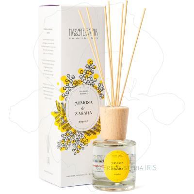 diffusore profumatore ambiente bastoncini mimosa zagara solarita con scatola nasoterapia iriserboristeria 800x800