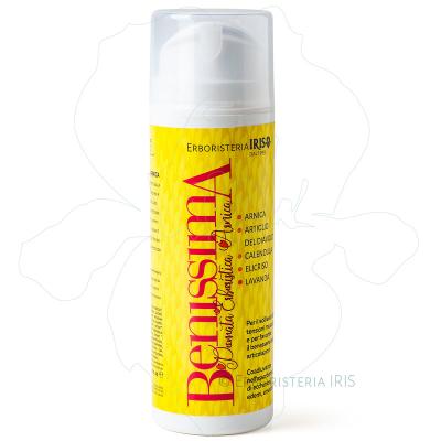 benissima arnica pomata dolori articolari tensioni muscolari preparazione fitodermica erboristeria iris 800x800