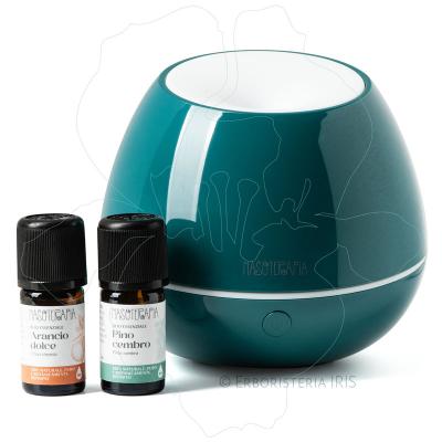 ghianda verde diffusore ultrasuoni arancio pimo cembro oli essenziali nasoterapia iriserboristeria 800x800