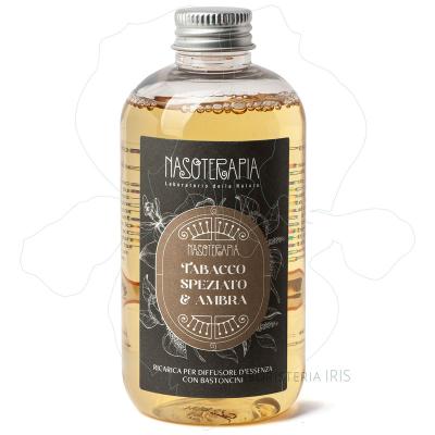 tabacco speziato ambra ricarica fragranza botanica per diffusore di essenza con bastoncini nasoterapia iriserboristeria 800x800