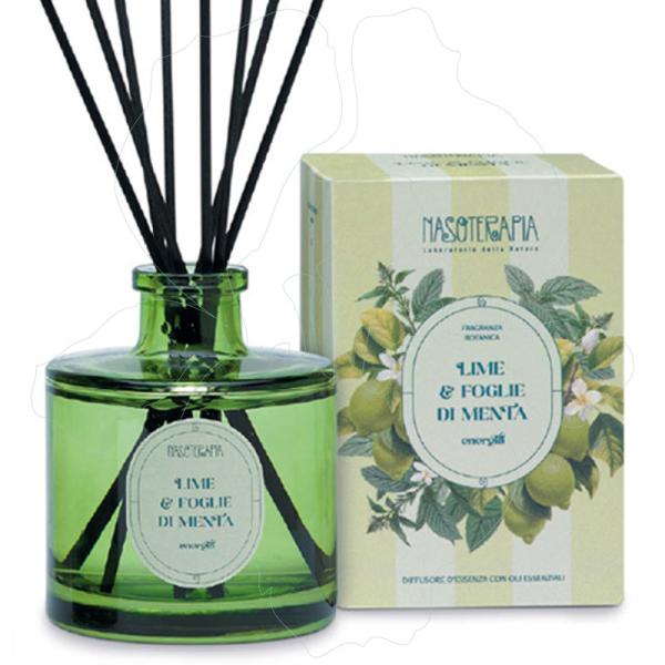 diffusore 500ml lime foglie di menta nasoterapia iriserboristeria 800x800