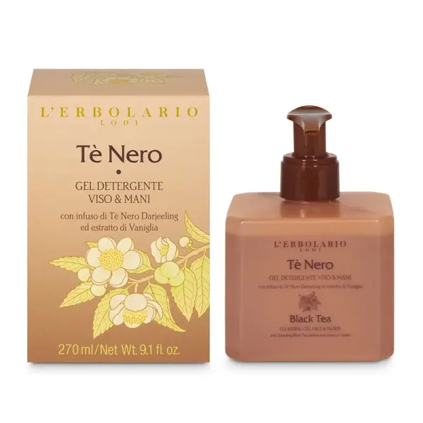 gel detergente viso mani te nero dosatoreiriserboristeria