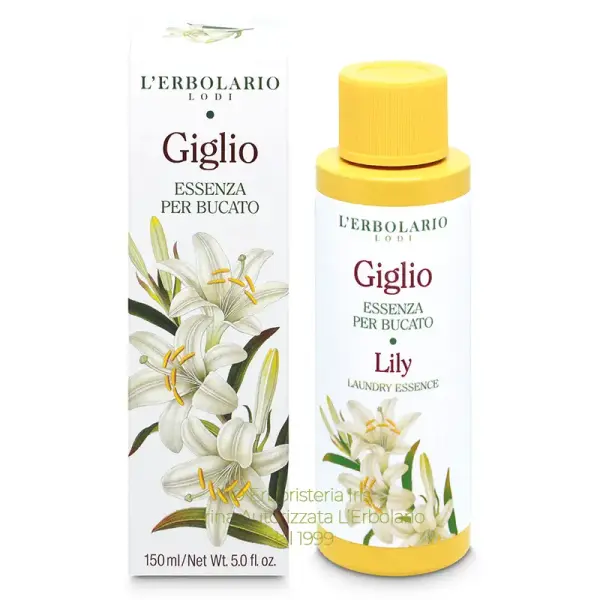 essenza per bucato linea giglio erbolario iriserboristeria