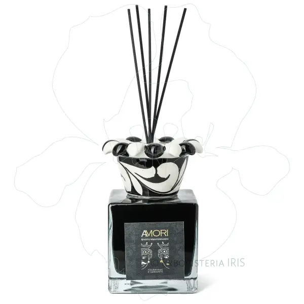 lavica collare corona 500ml bastoncini ceramica di caltagirone amori diffusori fragranze essenze ambiente iriserboristeria 800x800
