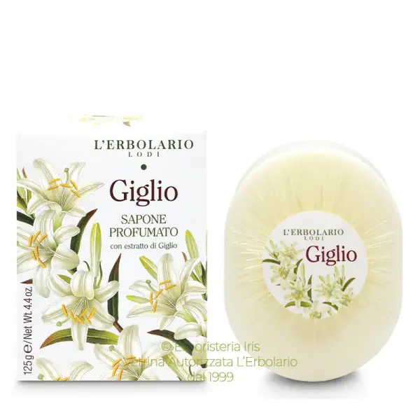 sapone profumato linea giglio erbolario iriserboristeria