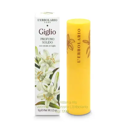 Profumo Solido linea giglio erbolario iriserboristeria