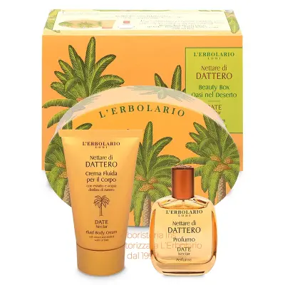 beauty box oasi nel deserto linea nettare di dattero erbolario iriserboristeria