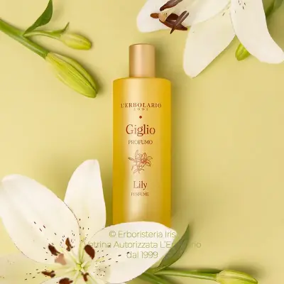 profumo 100 linea giglio erbolario iriserboristeria