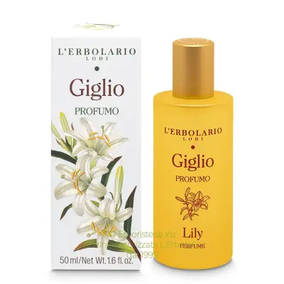 profumo 50 ml linea giglio erbolario iriserboristeria
