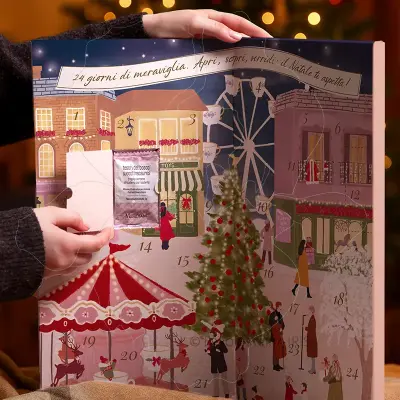 calendario avvento regalo natale selezione 24 miscele te erbe tisane infusi frutta 2 meridiani infusione iriserboristeria