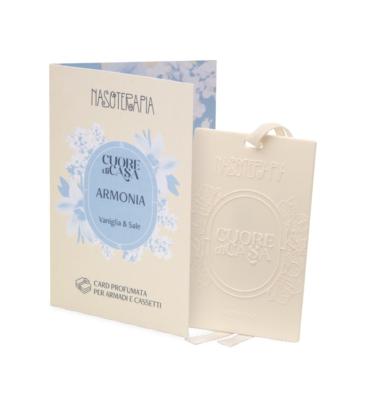 card profumata armonia vaniglia e sale nasoterapia erboristeria iris